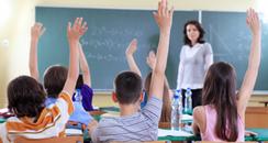 School children in a classroom
