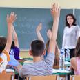 School children in a classroom