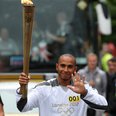 lewis hamilton olympic torch relay