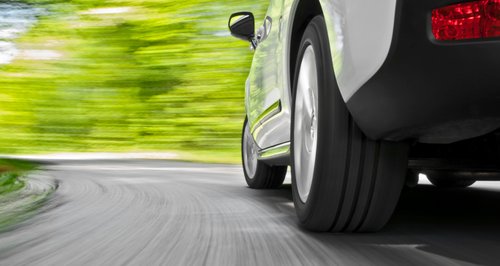 Car on road