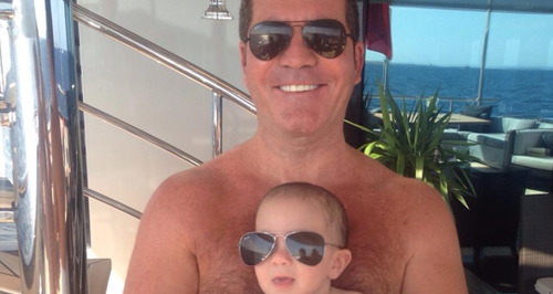 Simon Cowell and baby son
