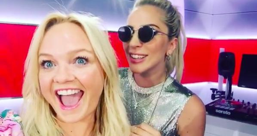 Emma Bunton and Lady Gaga singing