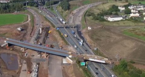 M8 Baillieston roadworks